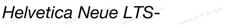 Helvetica Neue LTS字体转换